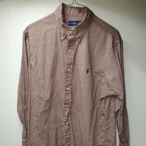 Ralph Lauren Button Up Dress Shirt micro checkers